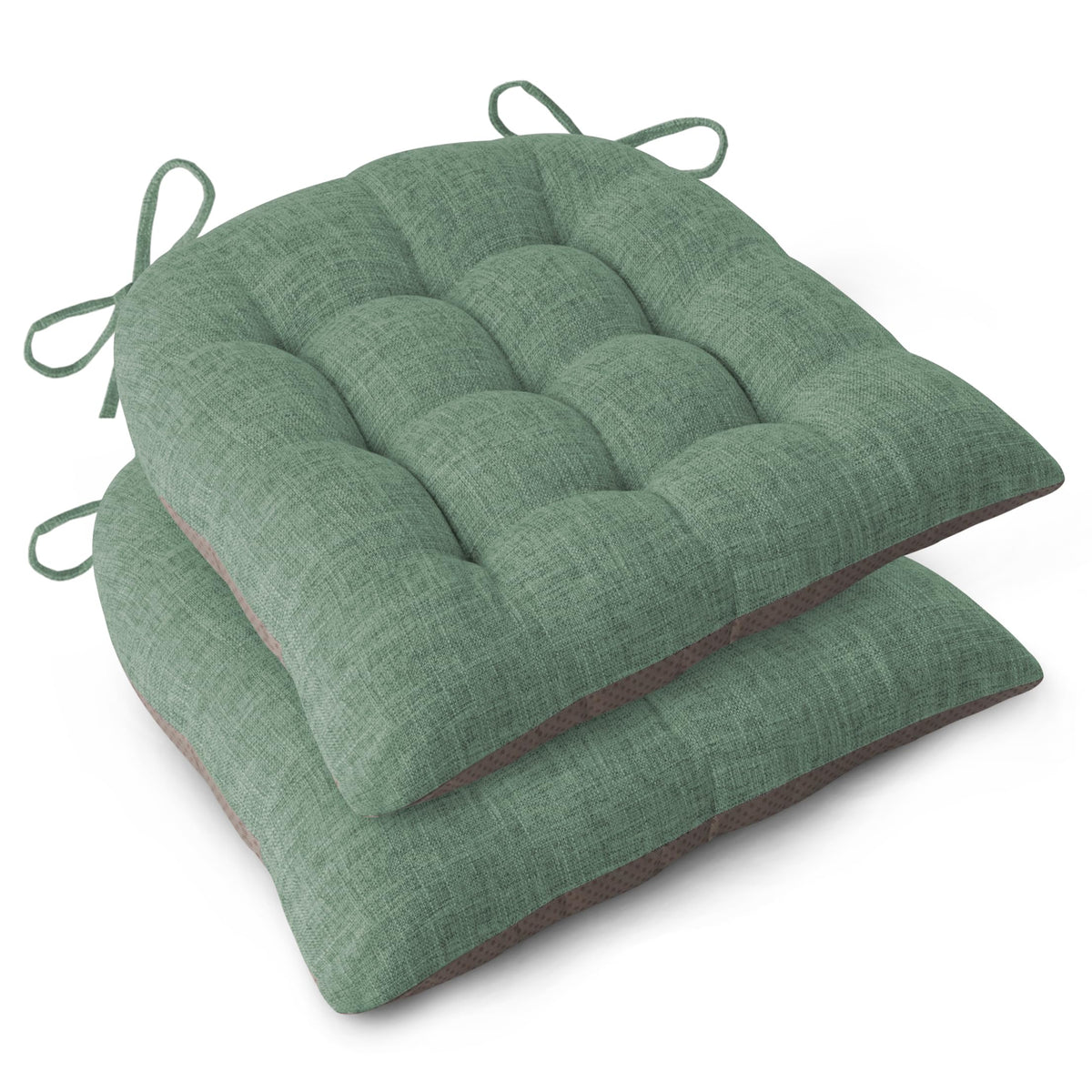 Chair Cushions for Dining Chairs Set of 2 18x16.5x3 in Beige