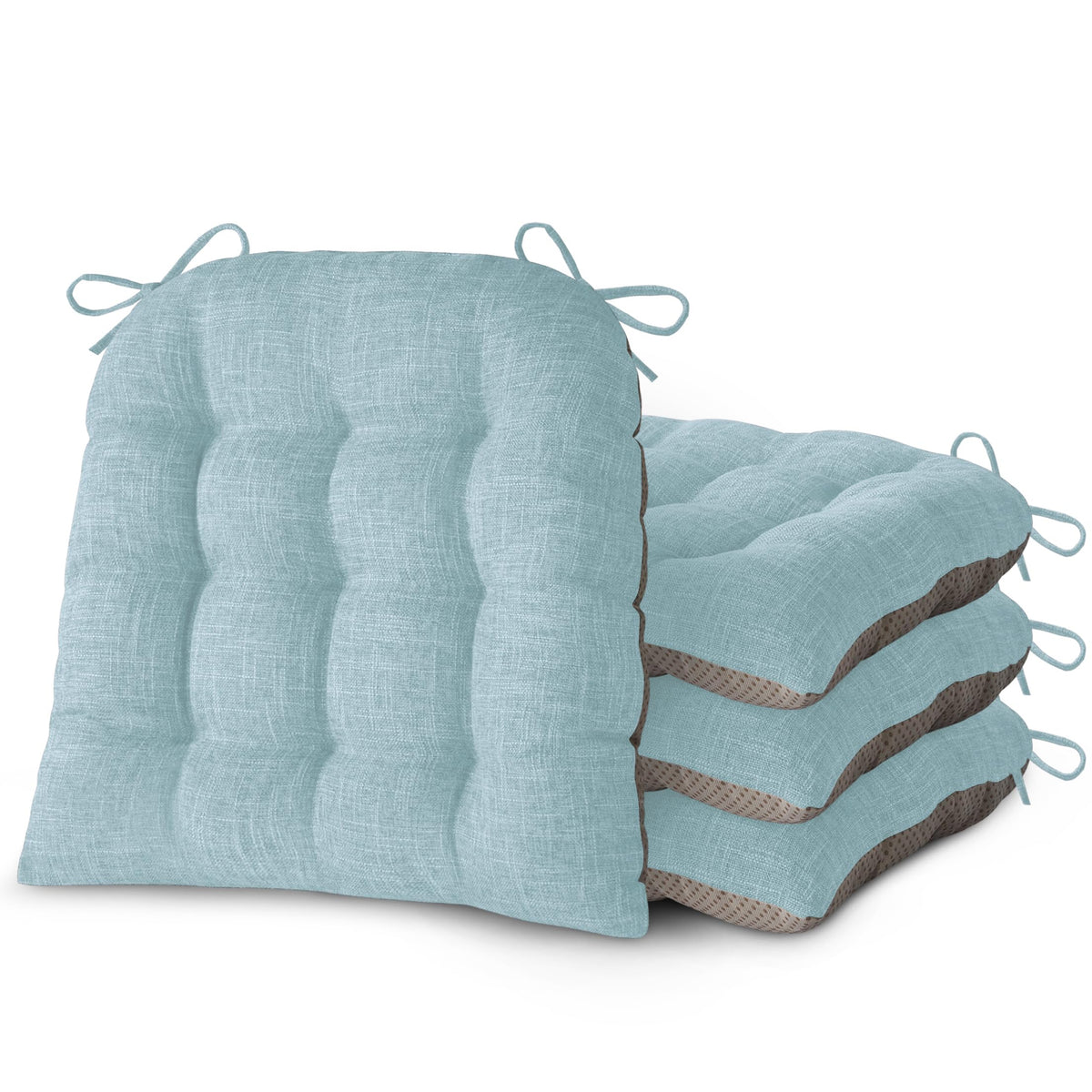 Chair Cushions for Dining Chairs Set of 2 18x16.5x3 in Beige