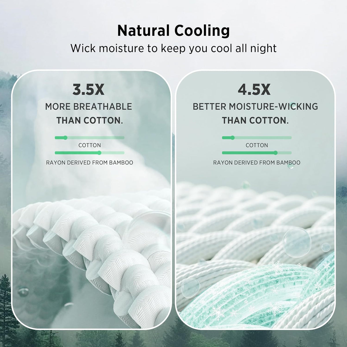 Bedsure Cooling Waffle Blanket for Hot Sleepers, Natural, King, 104" X 90"