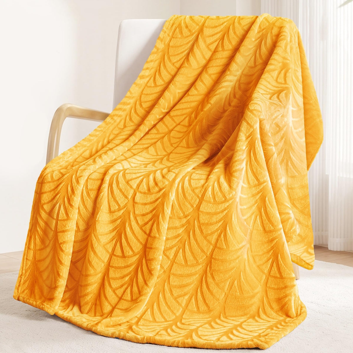 Whale Flotilla Soft Flannel Fleece Throw Blanket for Couch, Olive Green