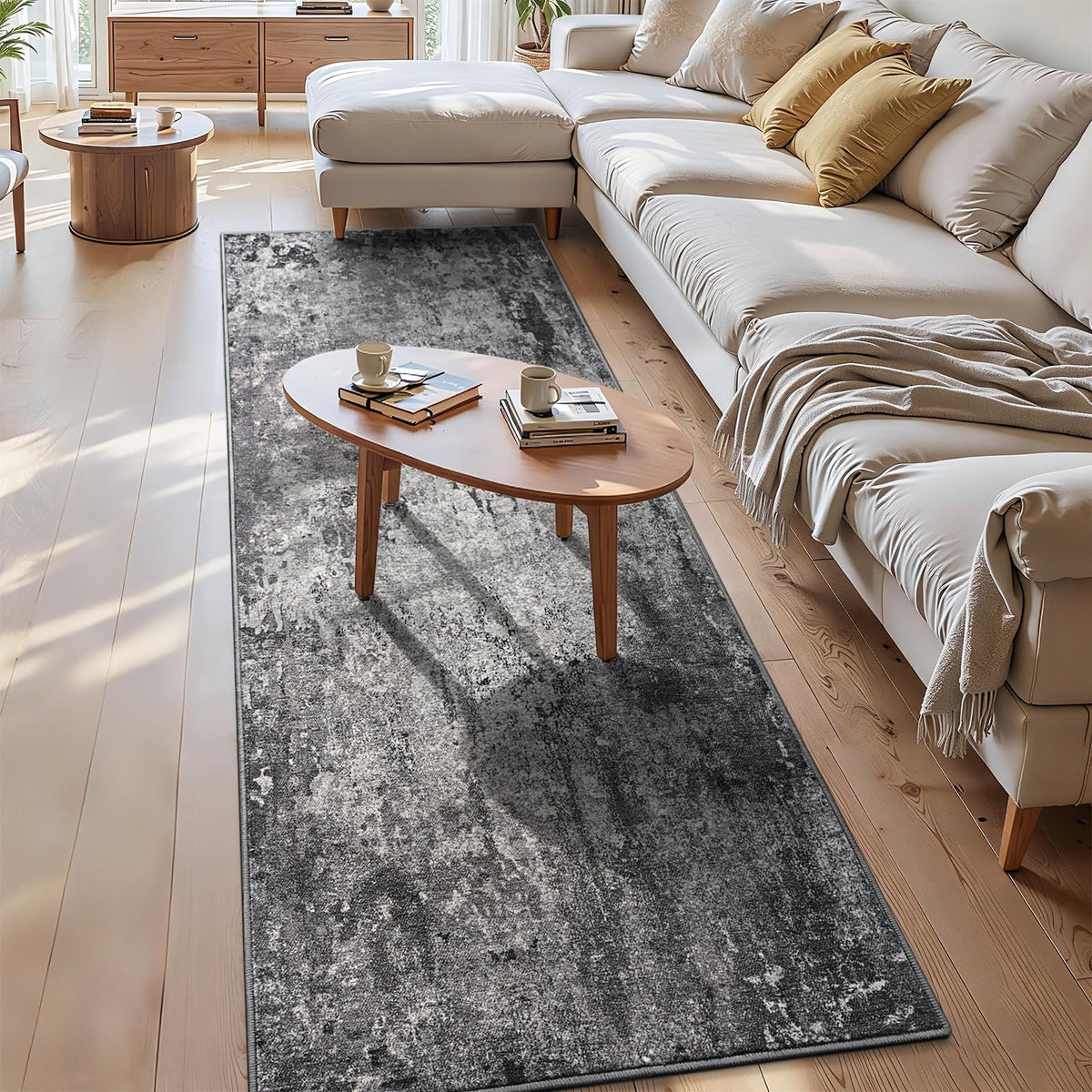 Entrance Rugs Indoor 2x3 Grey Entry Rug Washable Abstract Small Area Rug Non-Slip Low Pile Throw Rugs for Entryway, Kitchen Floor, Front Door Indoor Door Mat, Bathroom, Bedroom Bedside