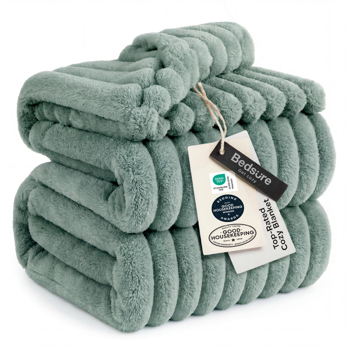 Bedsure GentleSoft White Throw Blanket for Couch - Halloween Decorations for Fall Home Living Room Decor, Cozy Fleece Blanket, Christmas Birthday Gifts for Women Mom Her Girls, Off White, 50x60 in