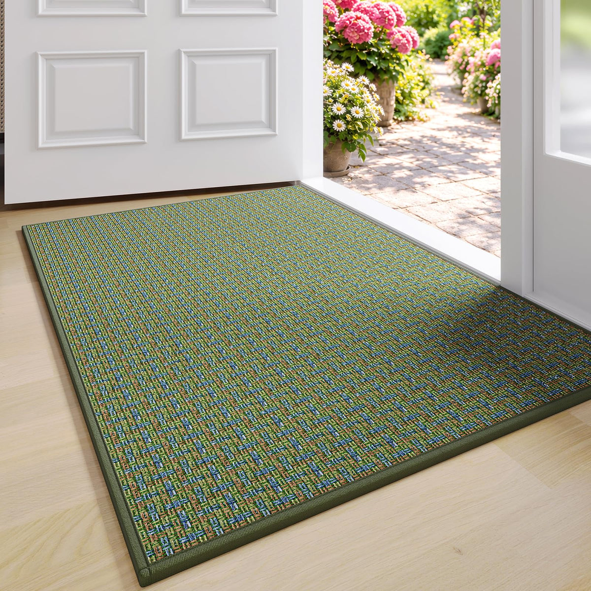 YDKGL Front Door Mat Indoor Entrance Non Slip Entry Doormat Gray 17"x30"