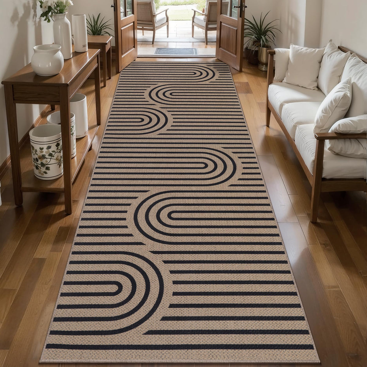 Tangsoo Easy Jute 2x3 Small Outdoor Rug,Washable Non-Slip Entryway Door Mat