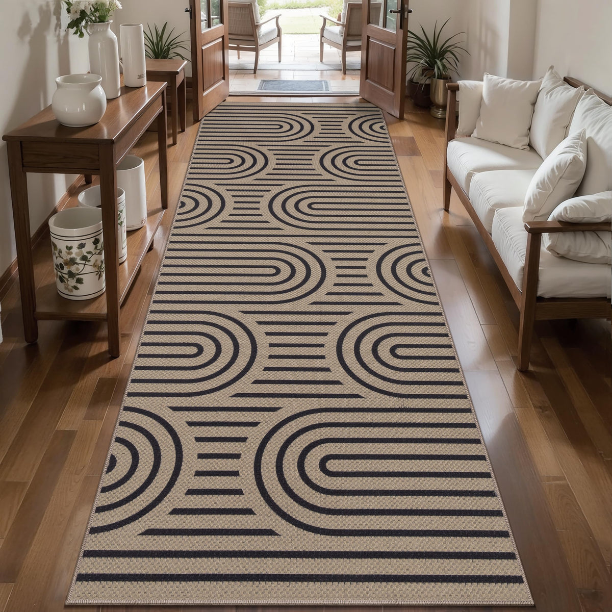 Tangsoo Easy Jute 2x3 Small Outdoor Rug,Washable Non-Slip Entryway Door Mat