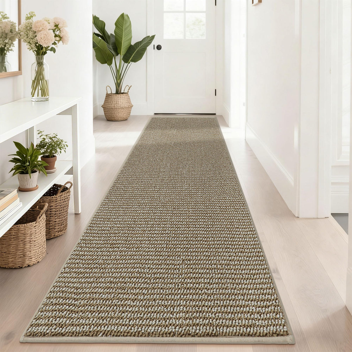 BEQHAUSE 2x3 Entryway Rug Indoor Door Mat Non-Slip Washable, Taupe