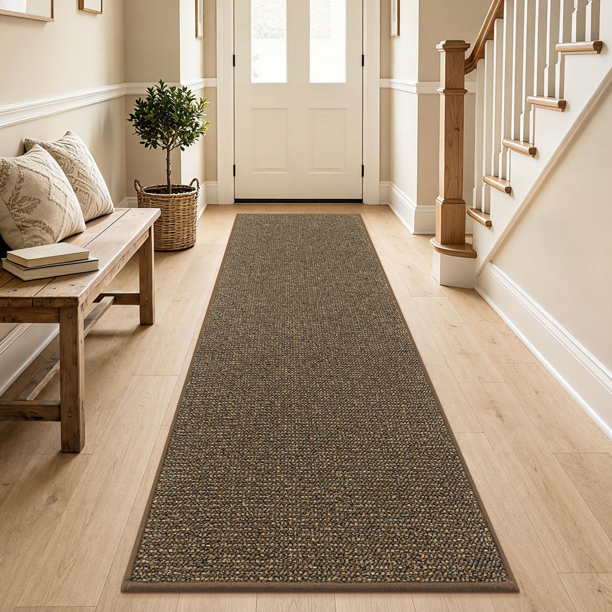 BEQHAUSE 2x3 Entryway Rug Indoor Door Mat Non-Slip Washable, Taupe