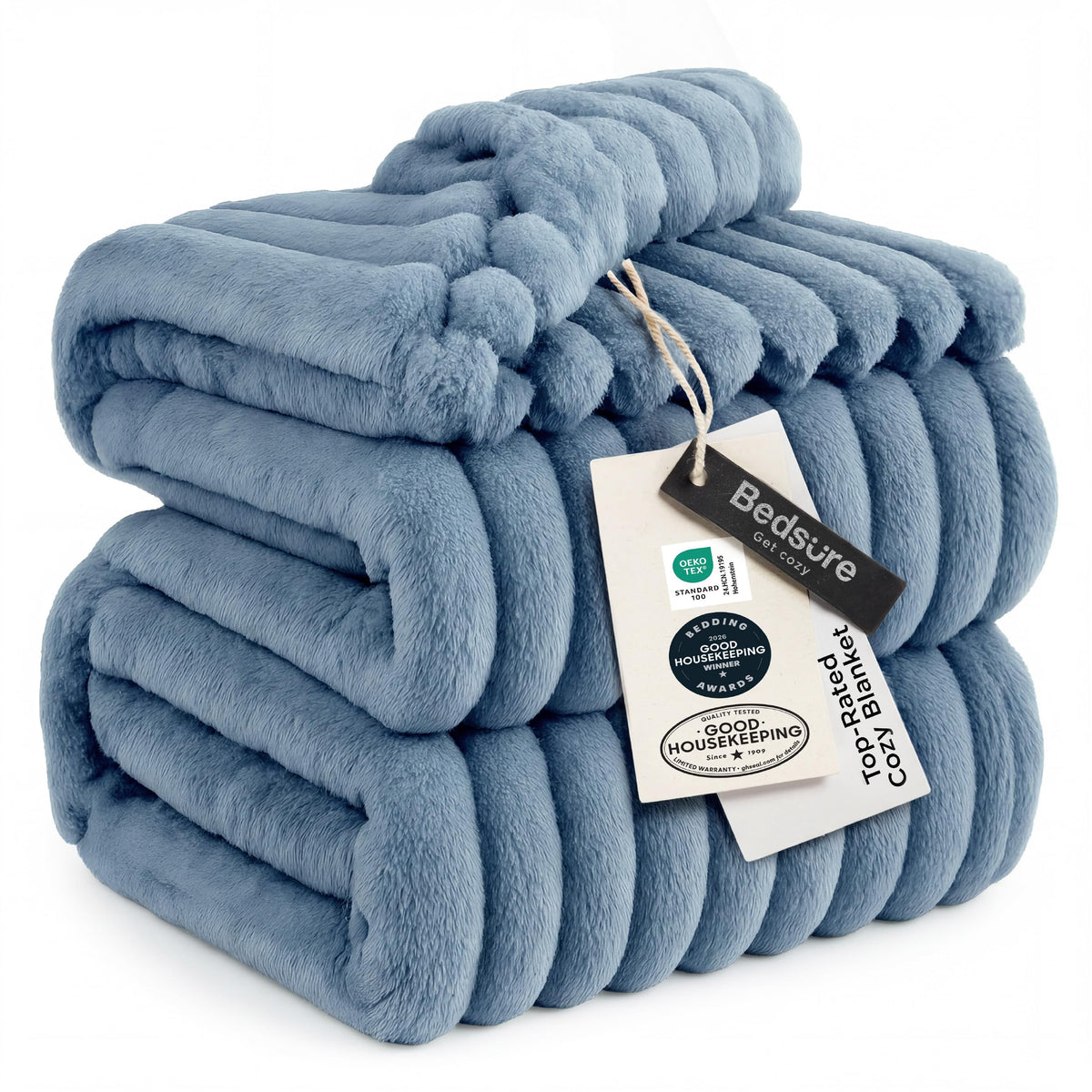 Bedsure GentleSoft White Throw Blanket for Couch - Halloween Decorations for Fall Home Living Room Decor, Cozy Fleece Blanket, Christmas Birthday Gifts for Women Mom Her Girls, Off White, 50x60 in
