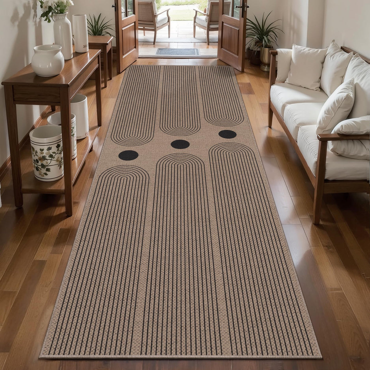 Tangsoo Easy Jute 2x3 Small Outdoor Rug,Washable Non-Slip Entryway Door Mat