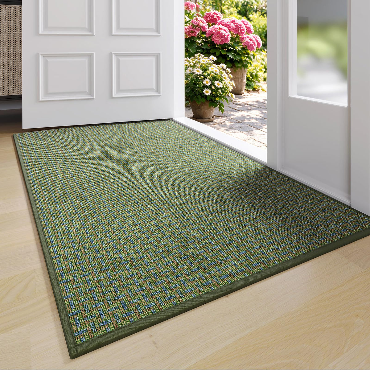 YDKGL Front Door Mat Indoor Entrance Non Slip Entry Doormat Gray 17"x30"