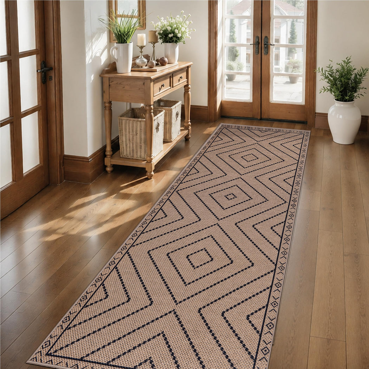 Tangsoo Easy Jute 2x3 Small Outdoor Rug,Washable Non-Slip Entryway Door Mat