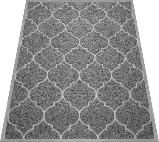 Cosyearn Door Mat, 46x35, Grey, Indoor Outdoor Front Entryway Doormat