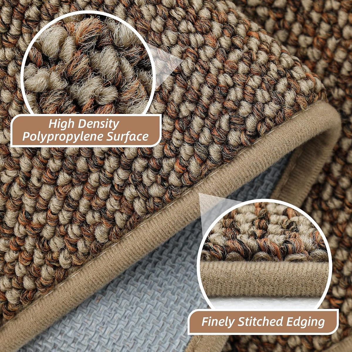 BEQHAUSE 2x3 Entryway Rug Indoor Door Mat Non-Slip Washable, Taupe