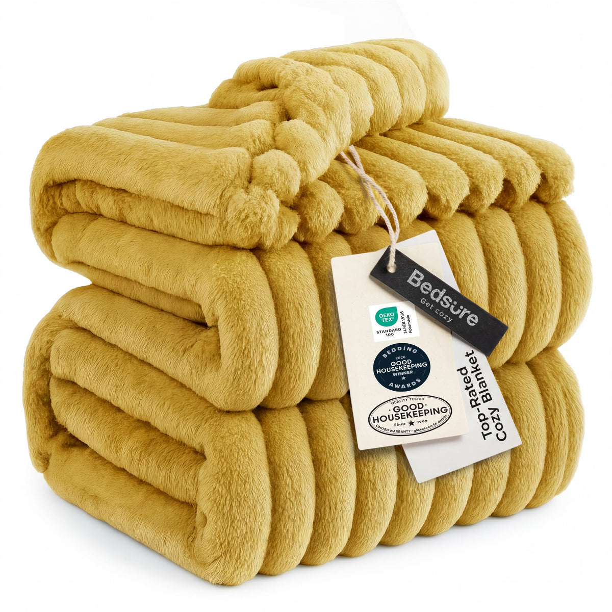 Bedsure GentleSoft White Throw Blanket for Couch - Halloween Decorations for Fall Home Living Room Decor, Cozy Fleece Blanket, Christmas Birthday Gifts for Women Mom Her Girls, Off White, 50x60 in