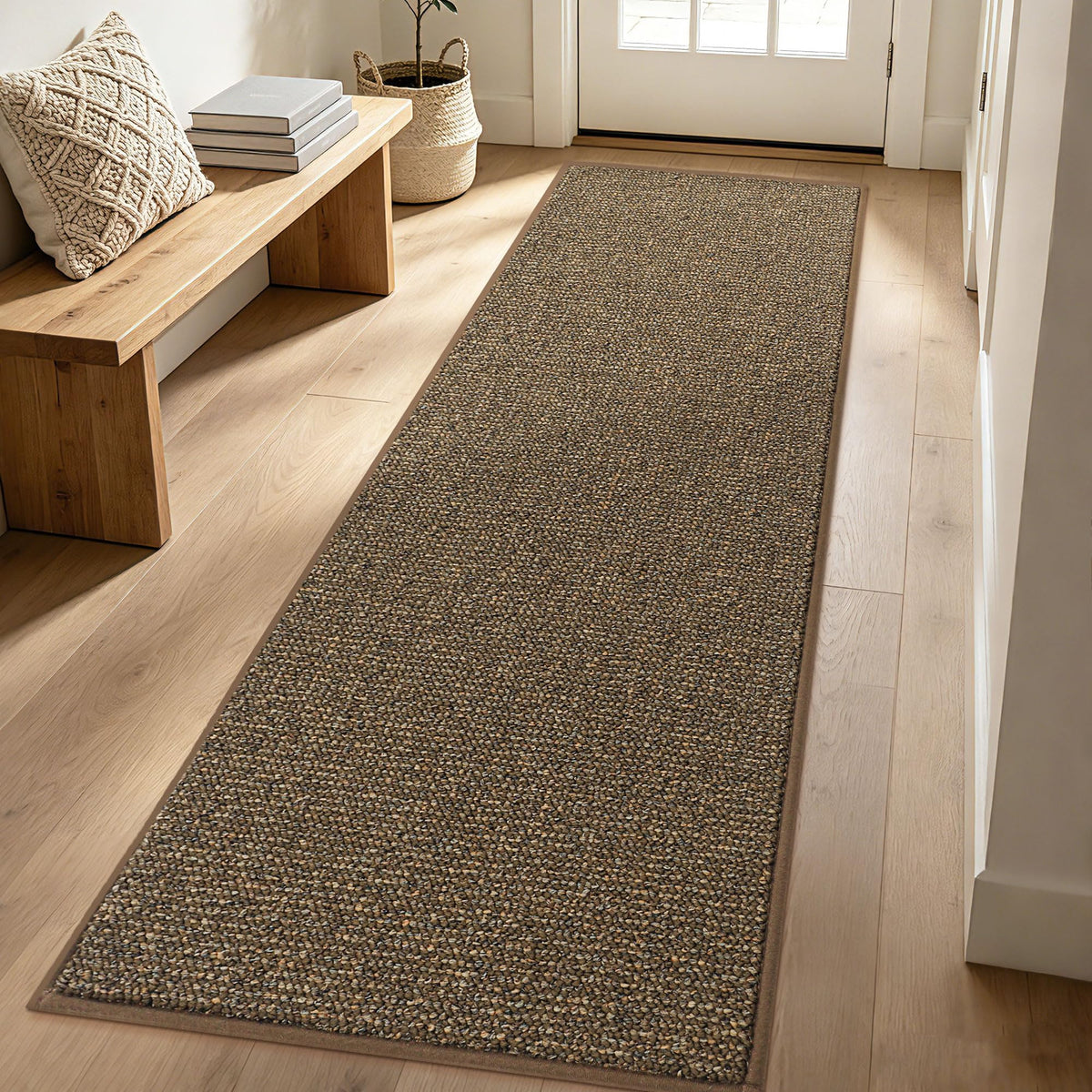 BEQHAUSE 2x3 Entryway Rug Indoor Door Mat Non-Slip Washable, Taupe