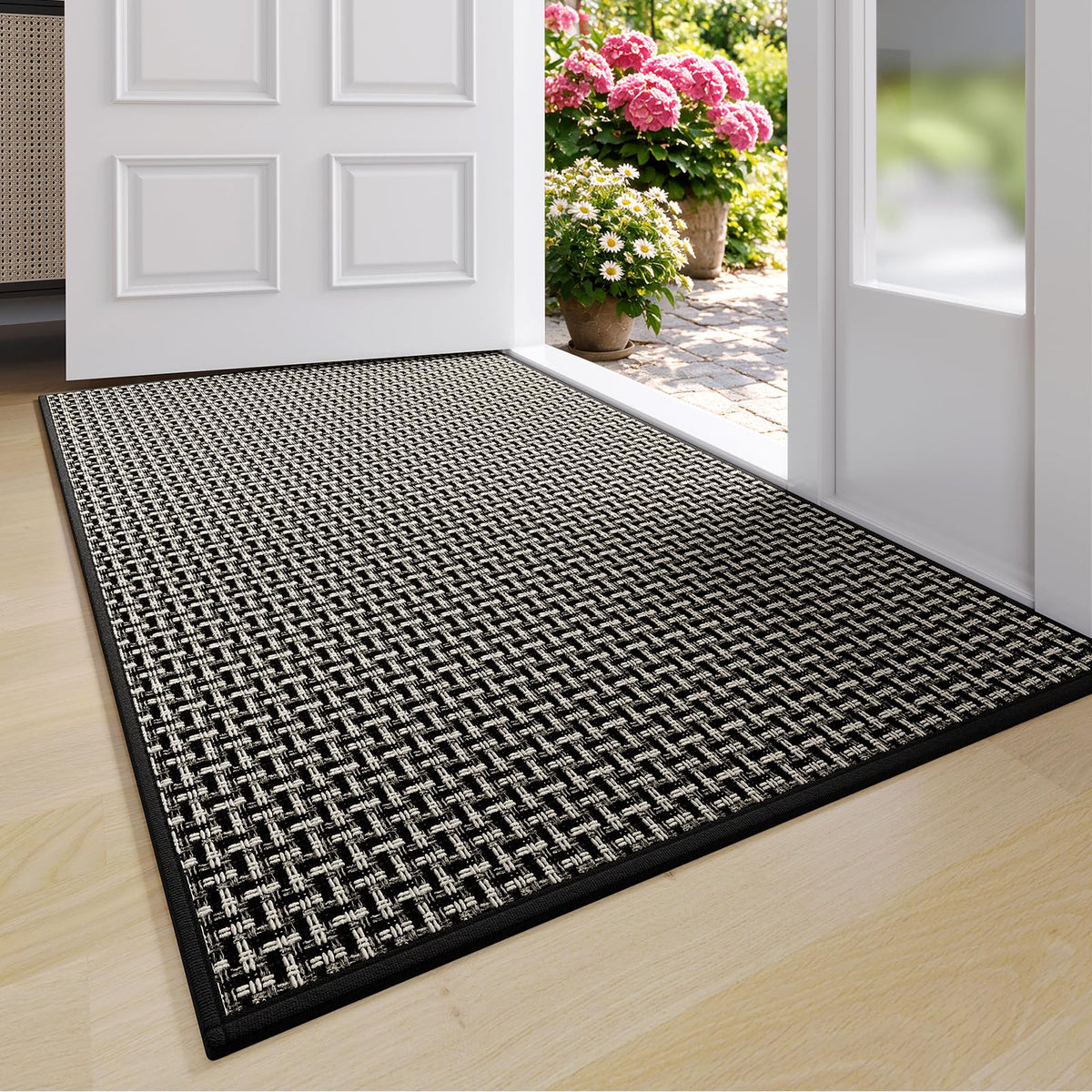 YDKGL Front Door Mat Indoor Entrance Non Slip Entry Doormat Gray 17"x30"