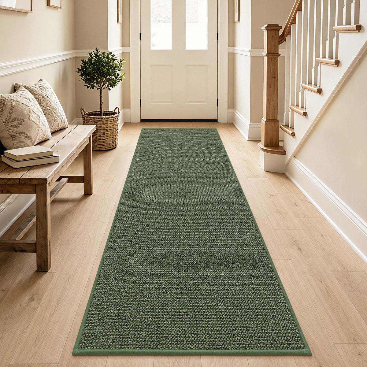 BEQHAUSE 2x3 Entryway Rug Indoor Door Mat Non-Slip Washable, Taupe