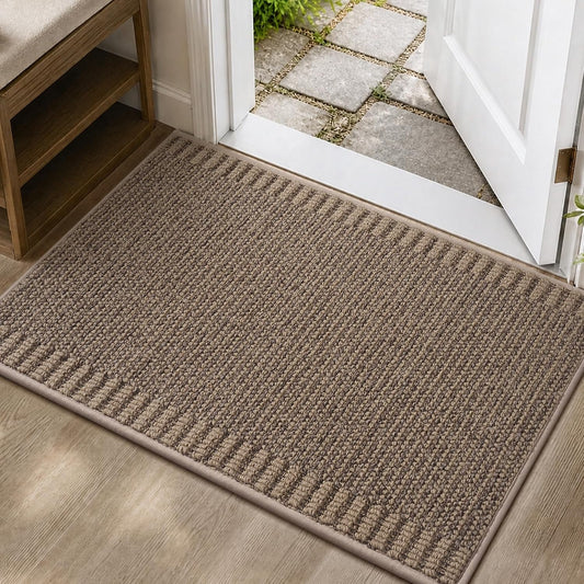 MontVoo Dirt Trapping Door Mat, Non Slip Doormat Inside Entrance 17"x30"