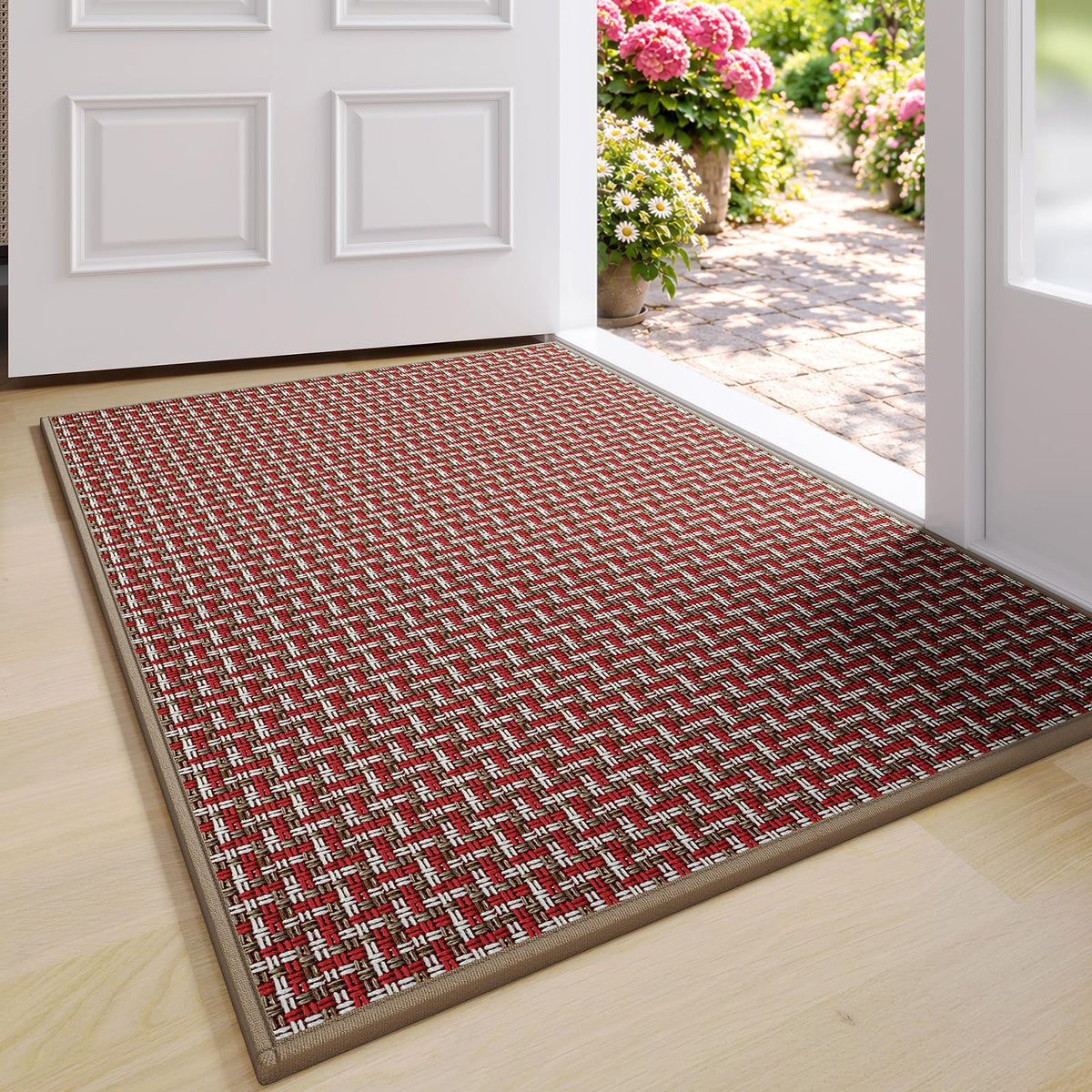 YDKGL Front Door Mat Indoor Entrance Non Slip Entry Doormat Gray 17"x30"