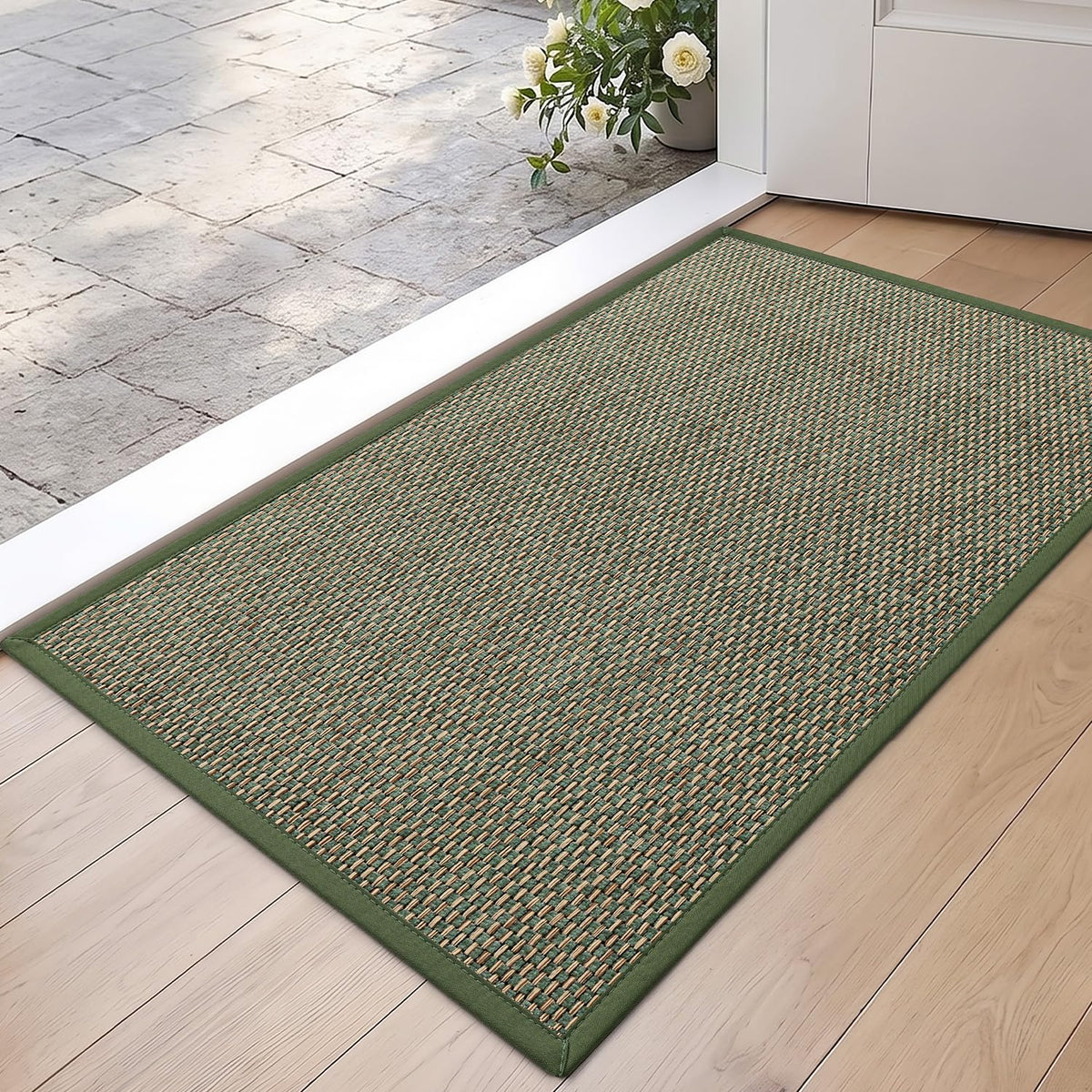 DEXI Ultra Thin Indoor Door Mat 24x36, Entrance Doormats, Beige