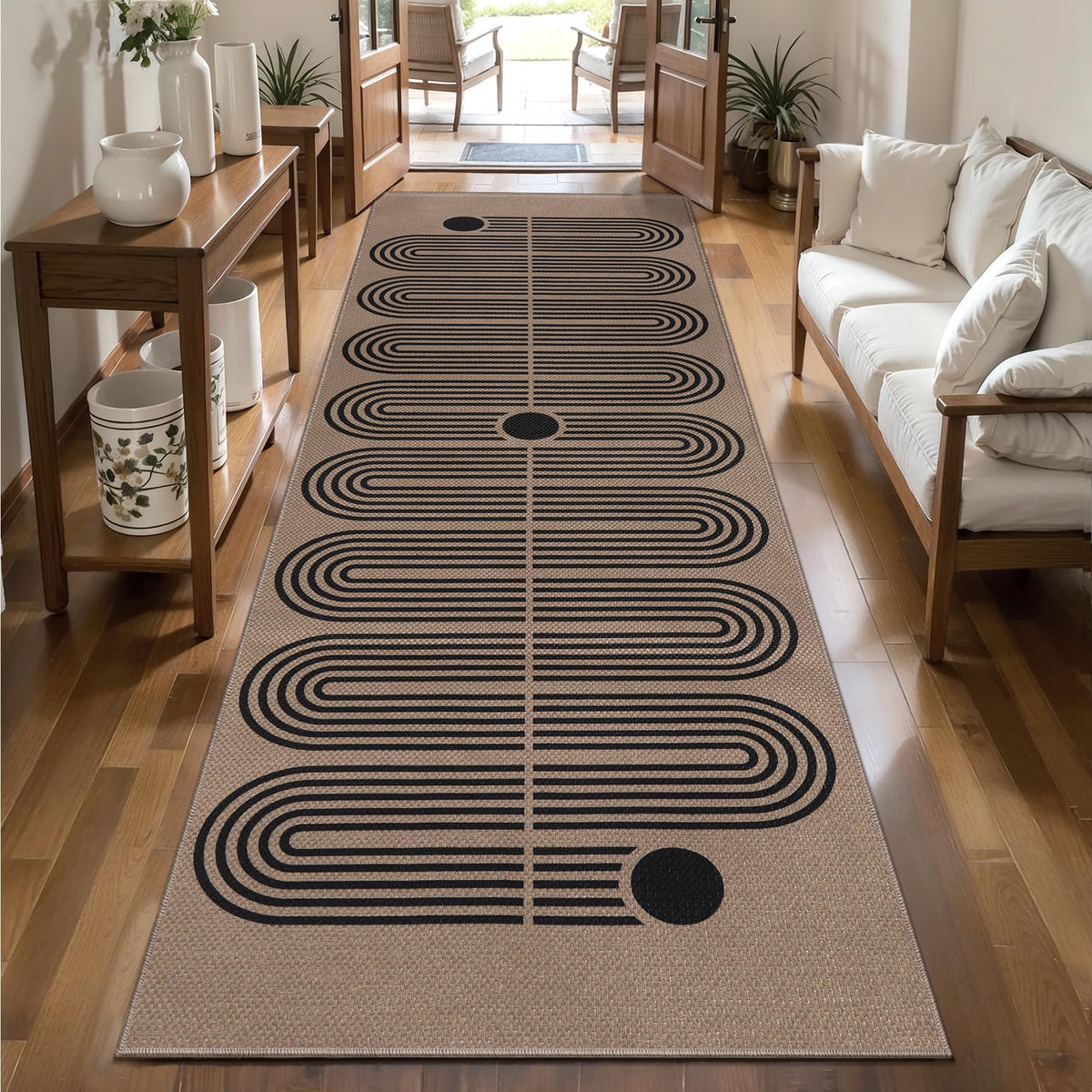 Tangsoo Easy Jute 2x3 Small Outdoor Rug,Washable Non-Slip Entryway Door Mat