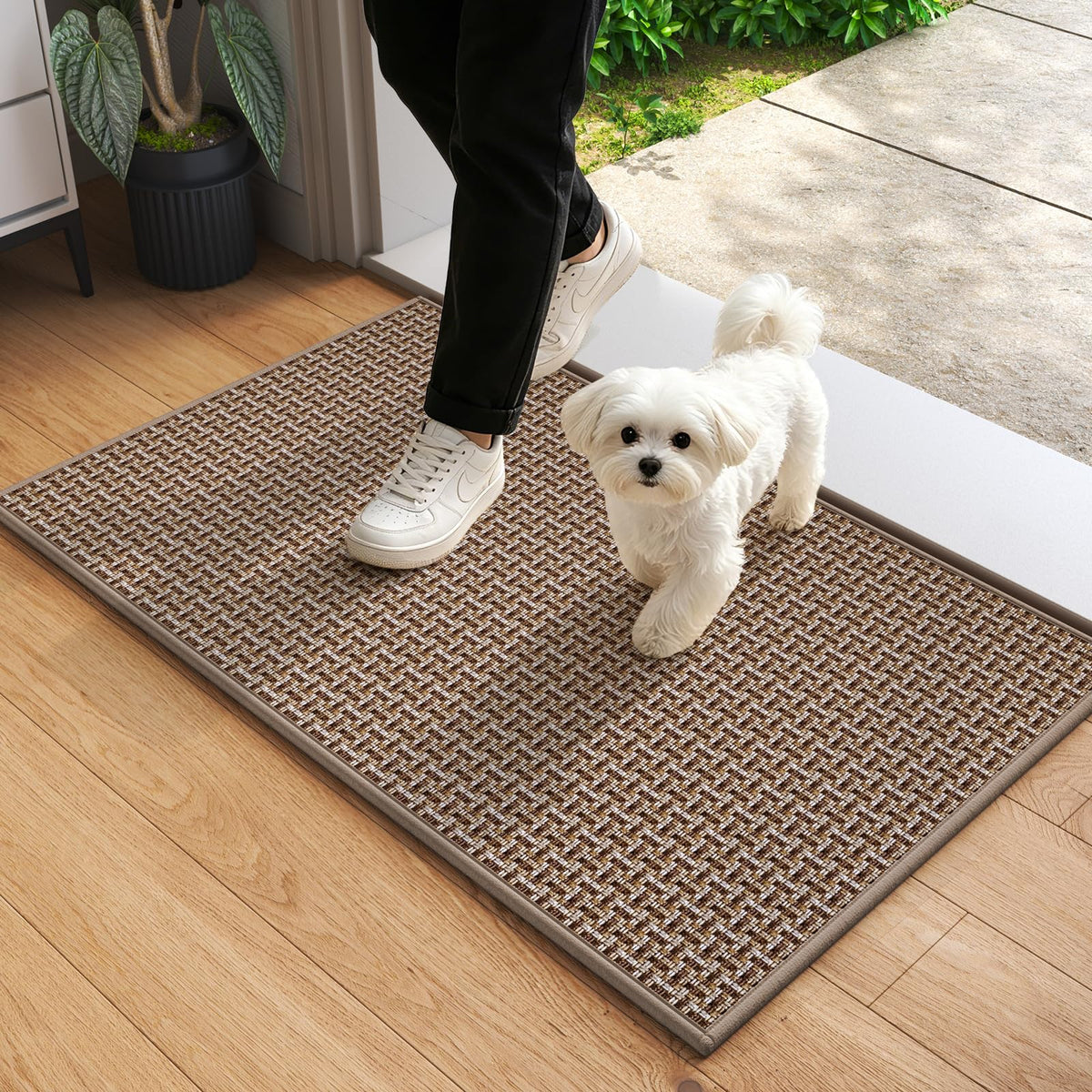 YDKGL Front Door Mat Indoor Entrance Non Slip Entry Doormat Gray 17"x30"