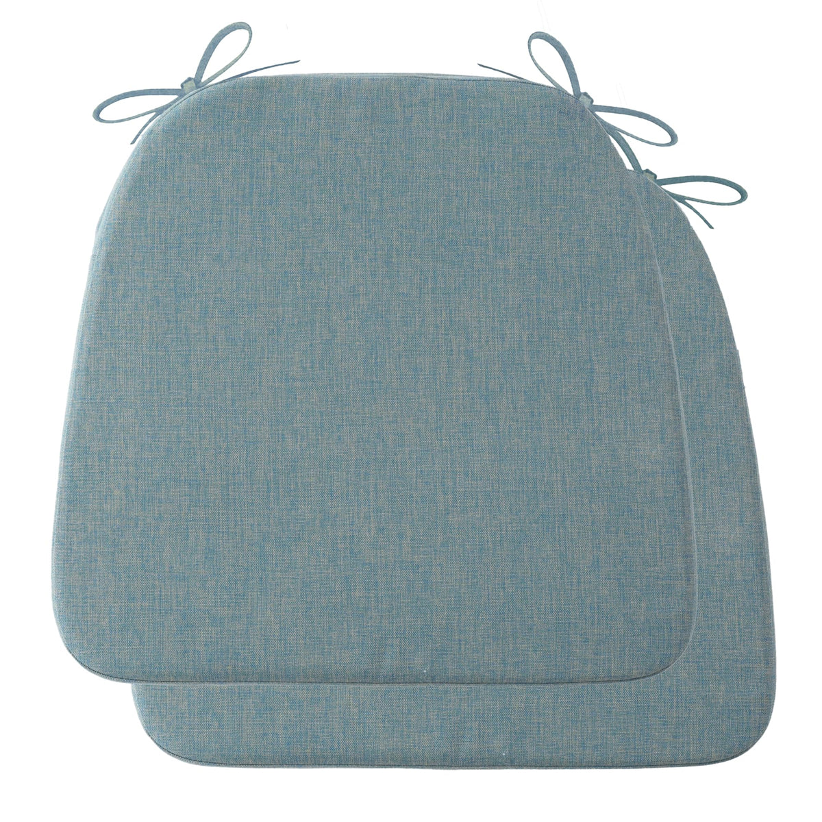 Battilo Chair Cushions for Dining Chairs, 16"x16"x2", Set of 2, Dusty Blue