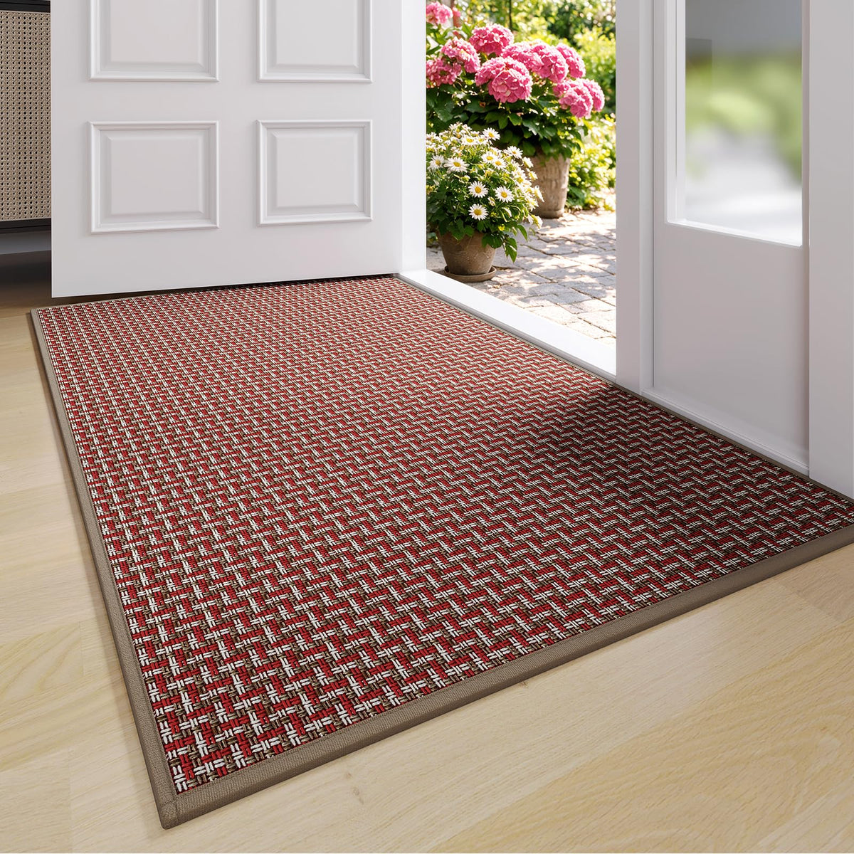 YDKGL Front Door Mat Indoor Entrance Non Slip Entry Doormat Gray 17"x30"