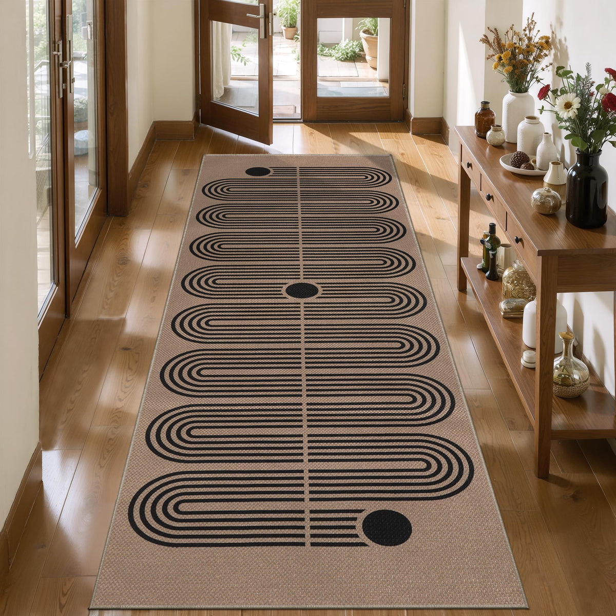 Tangsoo Easy Jute 2x3 Small Outdoor Rug,Washable Non-Slip Entryway Door Mat