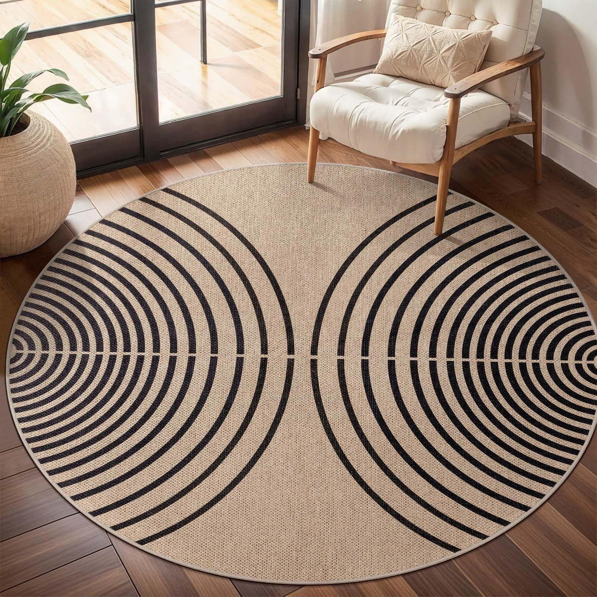 Tangsoo Easy Jute 2x3 Small Outdoor Rug,Washable Non-Slip Entryway Door Mat