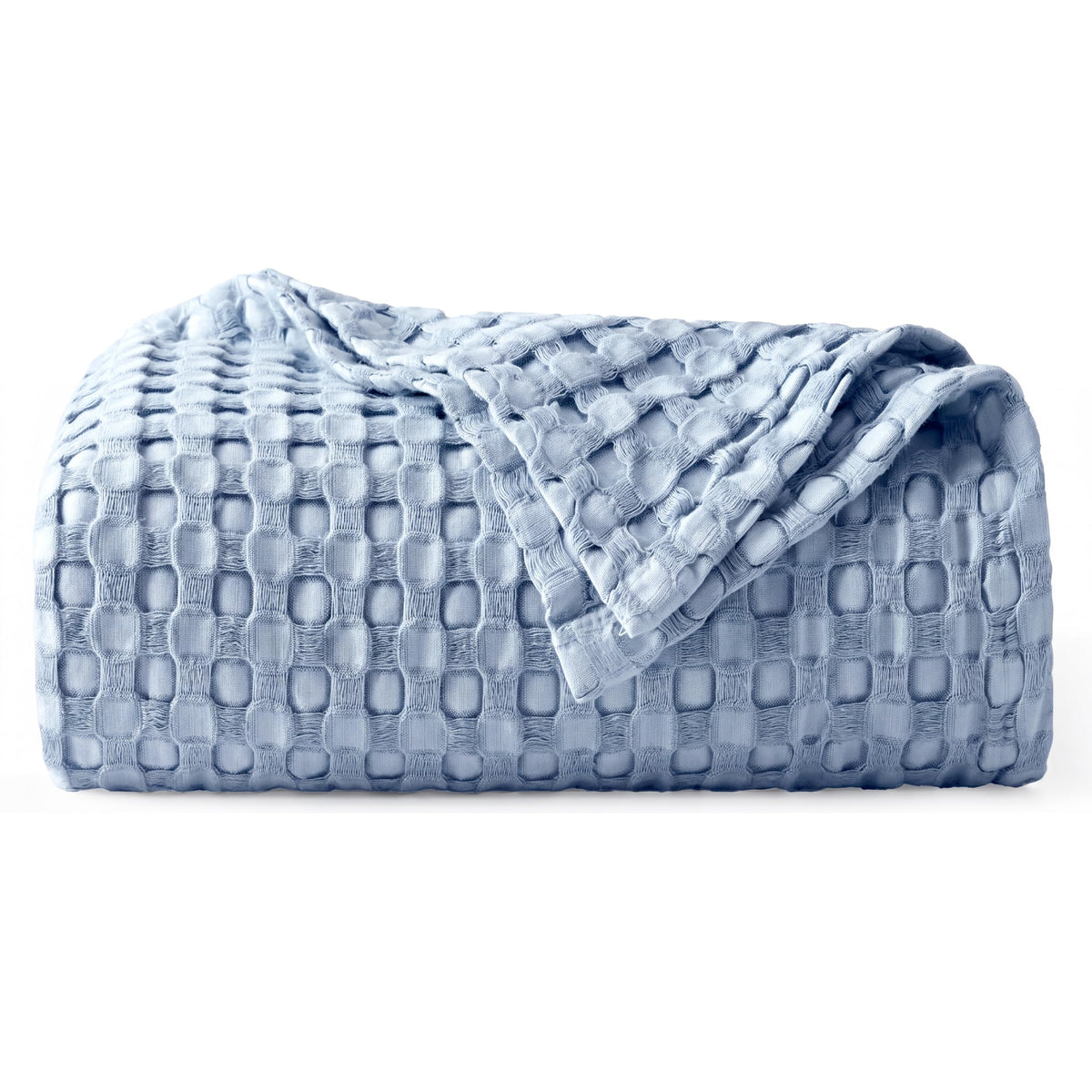 Bedsure Cooling Waffle Blanket for Hot Sleepers, Natural, King, 104" X 90"