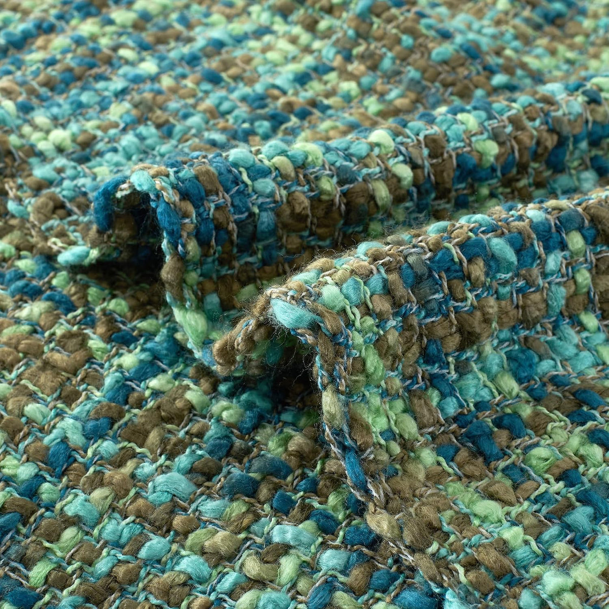 Multi-Color Cable Woven Throw Blanket for Couch - 50"X60"