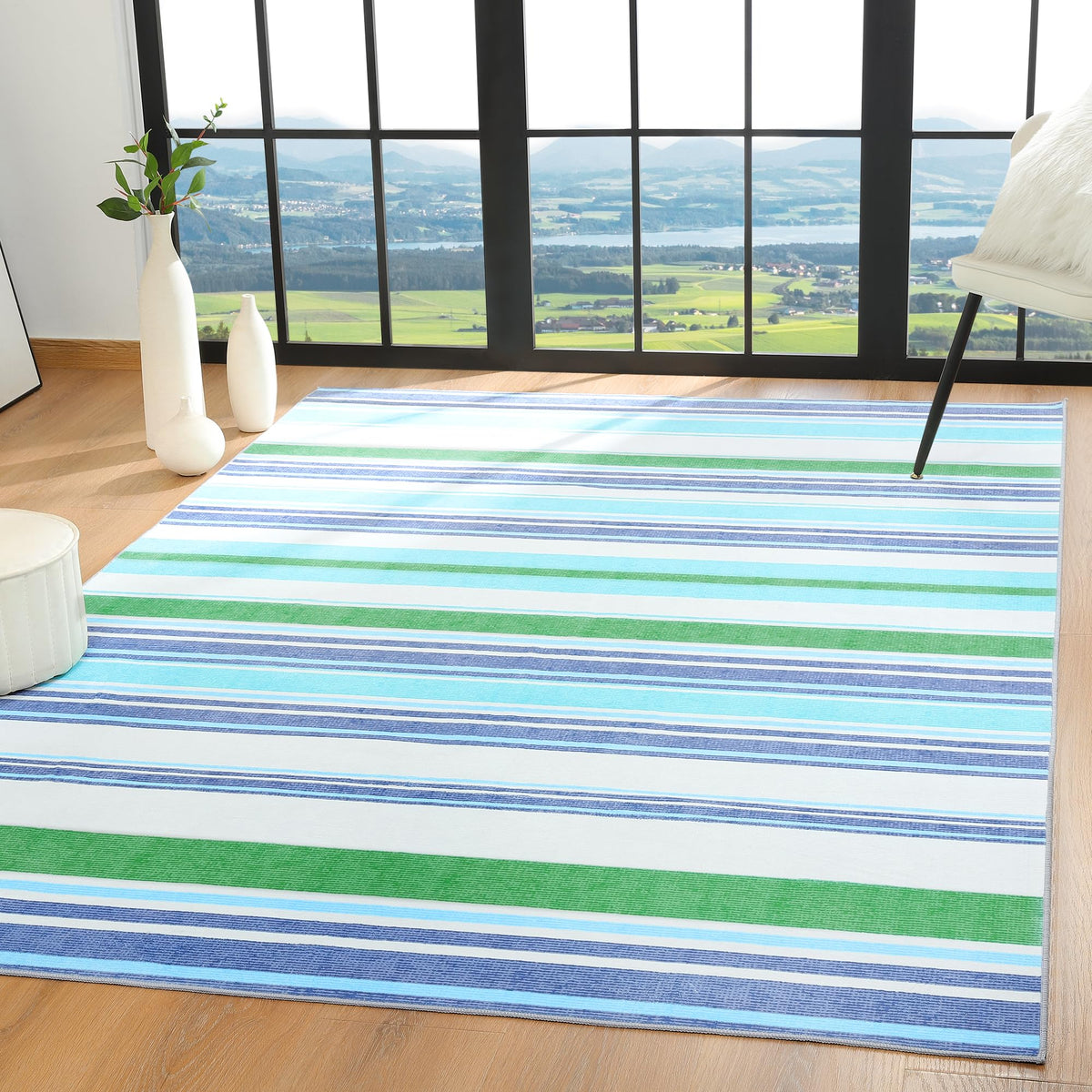 Entrance Rugs Indoor 2x3 Grey Entry Rug Washable Abstract Small Area Rug Non-Slip Low Pile Throw Rugs for Entryway, Kitchen Floor, Front Door Indoor Door Mat, Bathroom, Bedroom Bedside