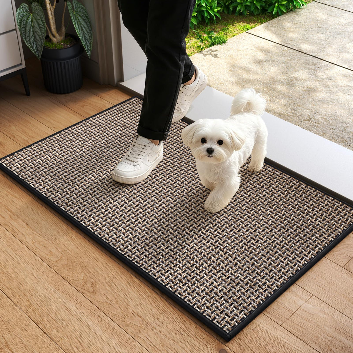 YDKGL Front Door Mat Indoor Entrance Non Slip Entry Doormat Gray 17"x30"