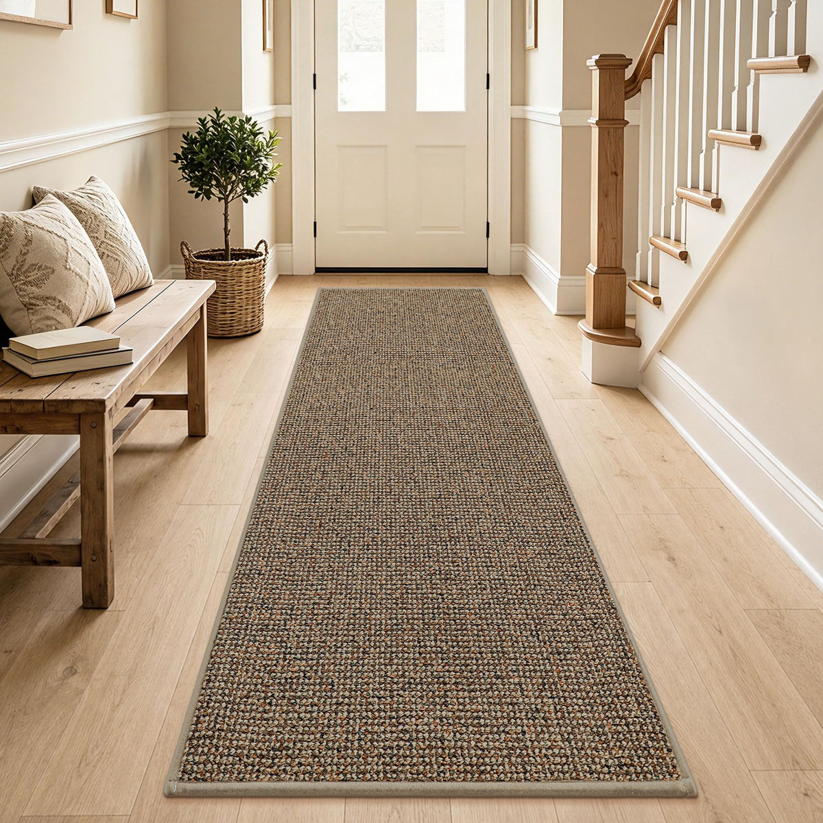 BEQHAUSE 2x3 Entryway Rug Indoor Door Mat Non-Slip Washable, Taupe